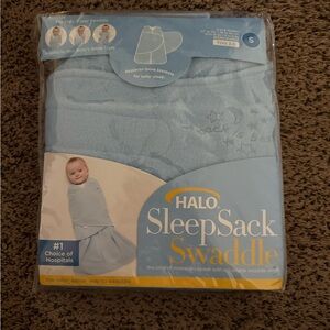 Halo sleep sack swaddle light blue nwt